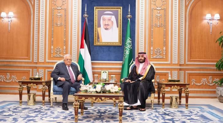 تفاصيل لقاء عباس ومحمد بن سلمان بالرياض