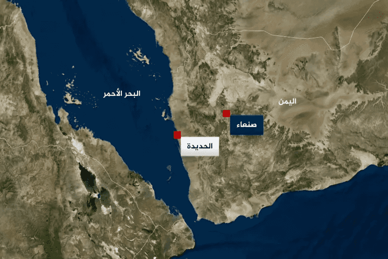 الحوثيون: عدوان أميركي بريطاني على مطار الحديدة