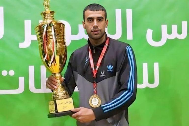 استشهاد لاعب نادي شباب جباليا لكرة الطائرة