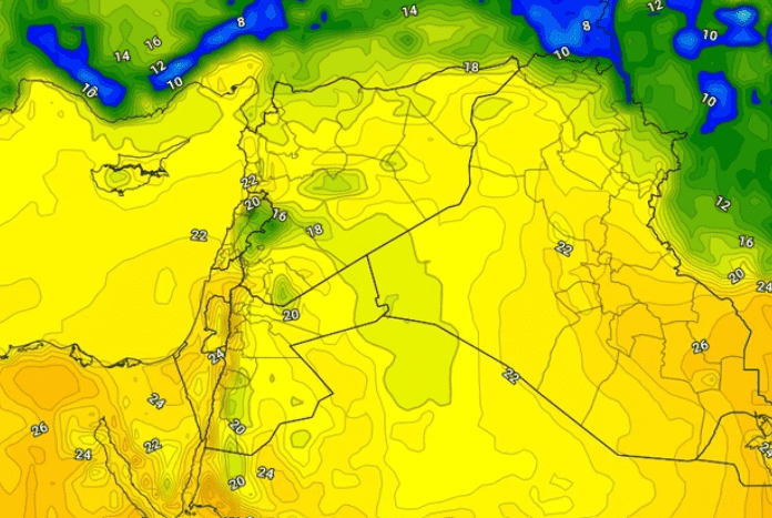 الأردن.. نهاية أسبوع مُشمسة ودرجات حرارة عشرينية